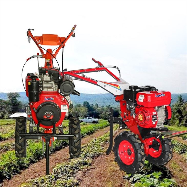 4 Stoke Gasoline Farm เครื่องจักรการเกษตรน้ำมันเบนซิน Tiller กับ 36cm ความกว้างการทำงาน